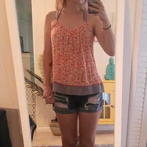 Red & Yellow Camisole Top